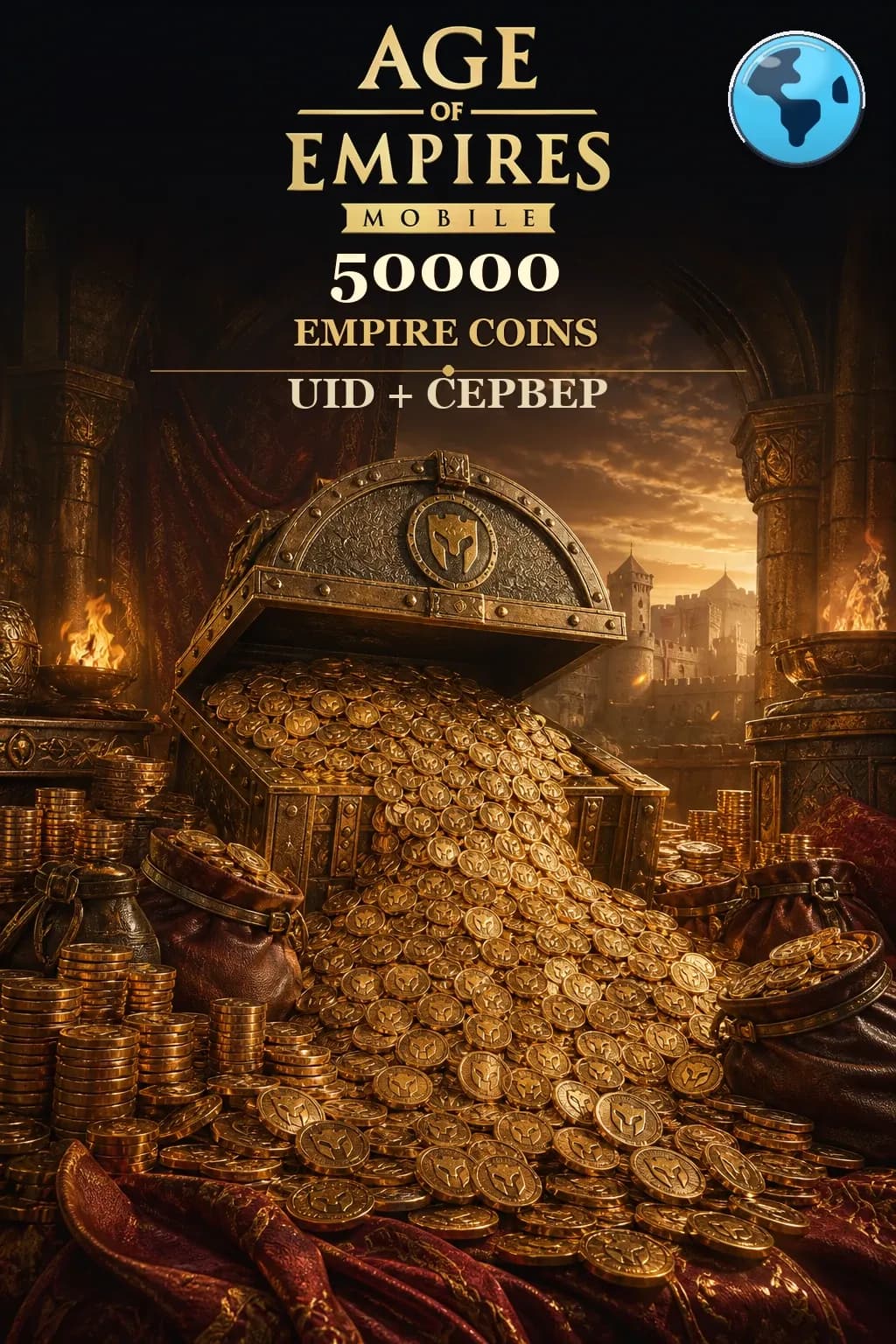 50000 Монет — Age of Empires Mobile