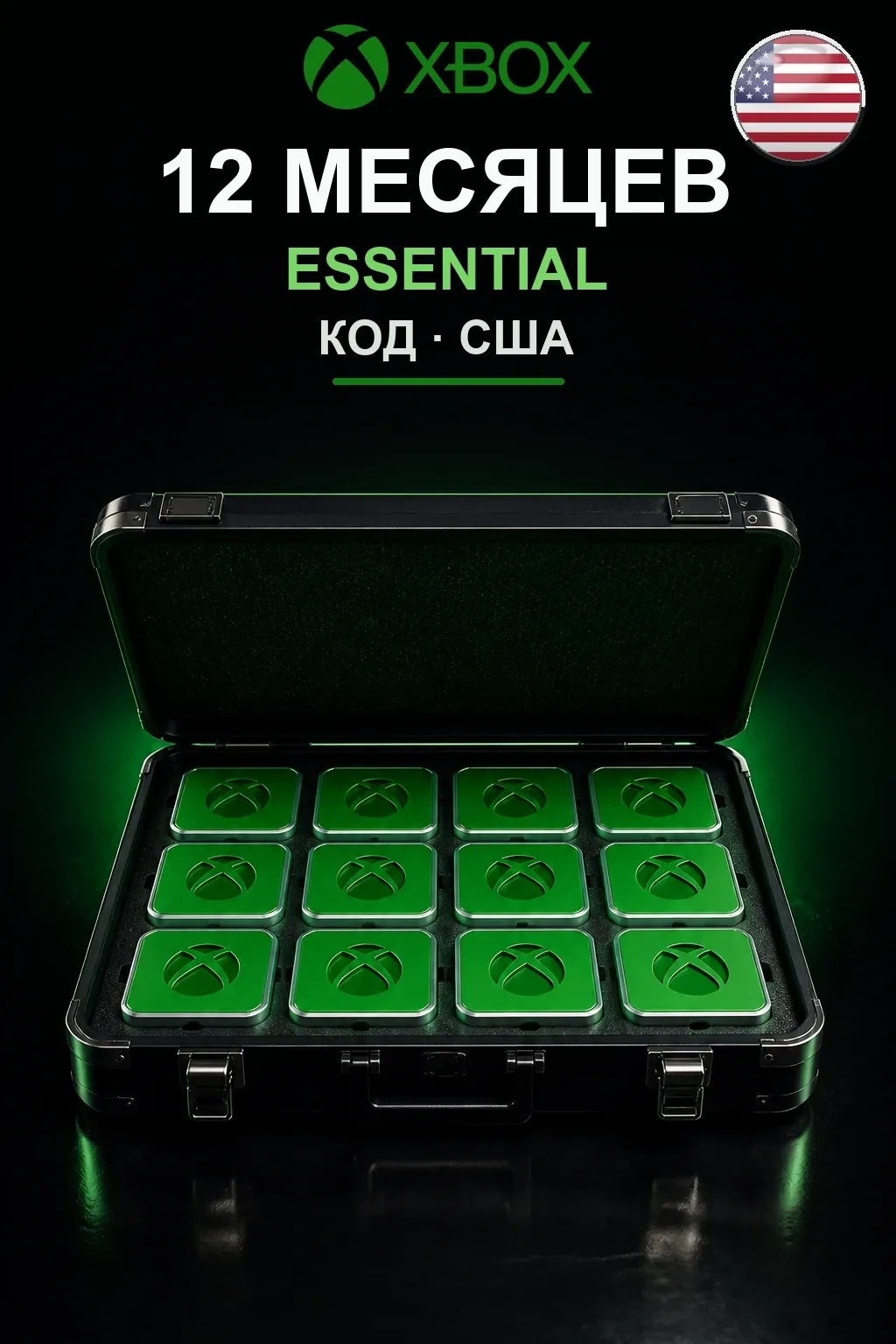 12 месяцев подписки Essential — США