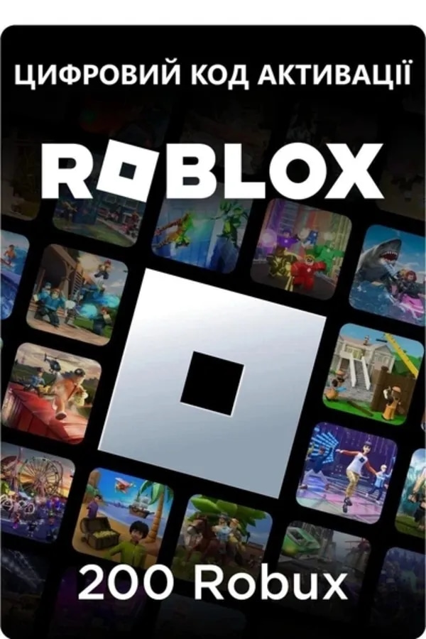Подарочная карта Roblox (RU) — 200 Robux