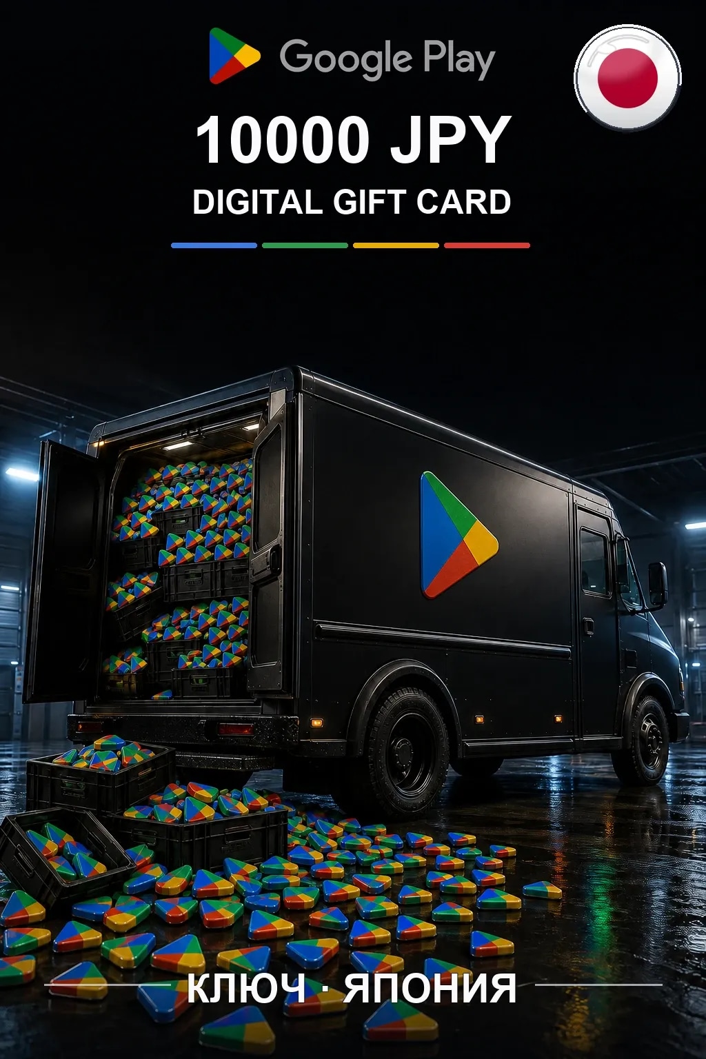 JP 10000 JPY - Google Play подарочная карта